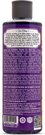 Chemical Guys CWS21216A Car Wash, Dry & Shine Bundle - HydroSuds Ceramic SiO2 Shine High Foaming Car Wash Soap, 16 oz + After Wash Gloss Boosting Drying Aid (16 oz) (2 Items) For Cars, Trucks, SUVs