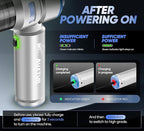Handheld Cordless Car Vacuum|3 in 1 15000PA Mini Cleaner,120W High Power Brushless Motor,Super Suction Power Vacuums with Type-C Data Cable, Small Portable and Rechargeable Cleaner (Sliver)