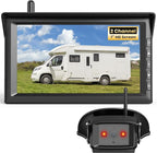 AUTO-VOX 7" Wireless RV Backup Camera Plug and Play: Pre-Wired for Easy Setup, Features 1080P HD, Night Vision, Wide Angle & Stable Signal for Trailers, Campers, Motorhomes