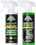 Kingvo Ceramic Coating Spray and Leather Seat Cleaner, Ceramic Car Wax for Couch Cleaning Spray Car Detailing Kit Washing Supplies