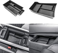 EDBETOS 2PCS/Set Center Console Organizer Compatible with Nissan Rogue 2021-2023 2024 2025 2026 Interior Accessories Lower Console Armrest Secondary Storage Box Pallet Middle Insert Tray Black ABS