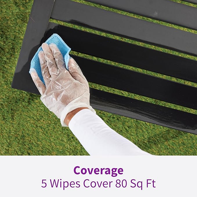 Rejuvenate Outdoor Restorer Wipes,Individually-Wrapped Pre-Saturated Microfiber Wipes Restore Faded & Weathered Surfaces Such As Patio Furniture, Shutters, Siding, Mailboxes & More,5 Count(Pack of 2)