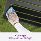 Rejuvenate Outdoor Restorer Wipes,Individually-Wrapped Pre-Saturated Microfiber Wipes Restore Faded & Weathered Surfaces Such As Patio Furniture, Shutters, Siding, Mailboxes & More,5 Count(Pack of 2)