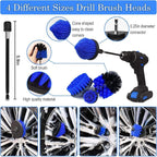 30Pcs Car Detailing Brush Set, Car Detailing Kit, Car Cleaning Kit, Car Windshield Cleaning Tool, Professional Car Care kit - Car Wash Brush kit for Interior Exterior Wheels(Blue)