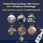 Captain Don's Graphene-Infused UV Vinyl Protectant, Vinyl Conditioner, & Vinyl Restorer, 32 oz