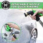 Wontolf Car Wash Foam Gun Foam Cannon Sprayer Kit with Car Wash Soap, Microfiber Car Wash Mitt, Storage Bag - Car Wash Kit - Snow Foam Blaster - Connects to Garden Hose - Car Accessories for Men