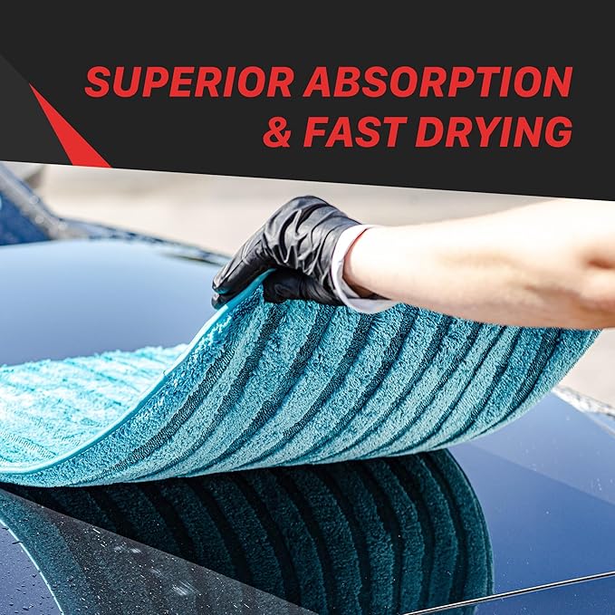 Maxshine 20" x 24" Universal Vortex Towel – Ultra-Absorbent, Fast-Drying Microfiber for Car Wash & Detailing – Lint-Free, Durable, and Streak-Free for a Long-Lasting Shine