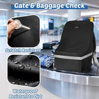 Padded Car Seat Travel Bag For Airplane: Backpack Car Seat Cover for Air Travel, Carseat Bag With Shoulder Strap for Infant Car Seats, Boosters & Carriers, Flying Accessories For Gate & Baggage Check