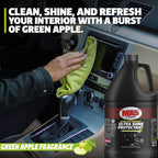 MA5X Ultra Shine Protectant | Car Interior Cleaner | Multi-Surface Car Interior Protectant with Green Apple Scent | UV Resistant | Gallon Refill | Pack of 1