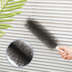 Sliner 2 Pcs Fan Cleaning Brush Bendable Fan Duster Cleaner Reusable Cobweb Duster Microfiber Head Dirt Remover for Ceiling Fans Blades, Air Vents, Curtains, Cars, Shutters (Gray)