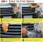 Bug and Tar Remover for Cars, Trucks, RVs, and SUVs, Fresh Citrus Spray for Stuck On Grime, Clean Auto Detailing Accessory, Streak Free Shine, Safe on Exterior Paint – Pack of 2