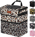 Vankor 3 Gallons Cute Car Trash Can, Car Accessories for Interior Leak Proof Can Trash Bag Hanging Waterproof Automotive Vehicle Garbage Cans Leopard Print Pattern