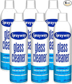 Sprayway Glass Cleaner with Foaming Spray for a Streak-Free Shine for Home and Automotive Use, 19 oz., Pack of 6