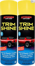 Stoner Car Care 91034-2PK Trim Shine – Black Trim and Plastic Restorer for Cars – Vinyl and Plastic Trim Protectant Coating for Interior and Exterior Use – Fast-Drying No Sling – 12 oz (Pack of 2)
