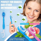 36 Pack Mini Disposable Toothbrushes – 5-in-1 Prepasted Travel Toothbrush with Toothpaste Floss & Pick for Hotel Camping Flight & Car & Guest Use – Portable Essentials for Women Men Kids