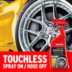 Mothers Polished Aluminum Wheel Cleaner, 24 oz. — Safely Cleans Uncoated Polished Aluminum & Anodized Wheels, Removes Brake Dust, Grease, Dirt & Grime, with Easy Spray-On, Hose-Off Formula (06024)