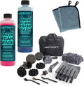 Dual Foaming Wash Kit - Includes Snow and Ceramic Foaming Washes, 21-Piece Detailing Kit, and Microfiber Cleaning Cloths - Complete Auto Cleaning Set