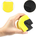 18 Pieces Tire Applicator Dressing Shine Sponge, Tire Dressing Applicator Pads, Color Polishing Sponge, Wax Buffing Pads,Tire Shine Applicator Pads for Car Glass, Painted Steel & Porcelain