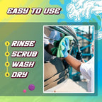Salty Captain Boatie Wash N Wax - (Bubble Gum Scent) Foaming Car & Boat Wash and Wax Concentrate, Cleans Away Salt, Marine Residue, Dirt | pH Balanced