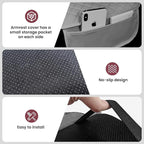 Upgraded Car Middle Center Console Cover with 2 Storage, Microfiber Leather Car Armrest Cover Cushion for for Most Vehicles, 0.5 inch Memory Foam Comfort Stylish Leather Scratch-Resistant, Thickened