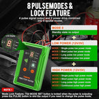 THIKPO Universal Fuel Injector Tester Cleaner Tool Kit, DIY Cleaning Tool with 8 Pulse Modes, 4 Wire Dual Channel for 2 Injectors, 8 Size Adapters, 12V/5V Output Power