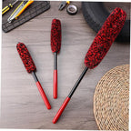 12pcs Bendable Tire Cleaning Brushes Automotive Wheel Detailing Kit Soft Bristle Car Wash Tools for Rims and Tires Fit for Vehicle Models