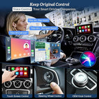Geloo Wireless Carplay Android Auto Adapter Retrofit Kit Decoder for Toyota withTouch2 & Entune 2.0 System 2014-2019, Fit for RAV4/Corolla/Tacoma/Tundra/Highlander/Verso/Avalon/Sienna/Priu