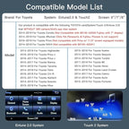 Wireless Carplay/Android Auto Adapter for Toyota with Entune2.0 & Touch2 2014-2019 New Version Retrofit Kit Decoder Fits for Tundra/Highlander/RAV4/Tacoma/Camry/Corolla/Avalon/Prius/CH-R/Sienna/Camry