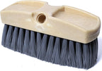 GutterMaster GM-214P-8 Grey 8 Inch Oblong Medium Stiff Flow Through Floor and Deck Scrub Brush Head