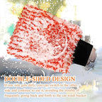 2PCS Car Wash Mitt, 11"×8" Cyclone Microfiber Cleaning Mitt for Cars, Scratch-Free & Lint-Free, Double Sided Automotive Washing Gloves, Universal Auto Cleaning Supplies (Tangerine+White)