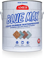 AMES BMX1WRG 1 Gallon Blue Max, White Liquid Rubber Waterproofer,Regular Grade 1 Gallon - for Use in Interior & Below-Grade Exterior - Concrete Sealer, House Paint and More.