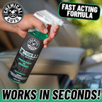Chemical Guys New Car Smell Air Freshener and Premium Odor Eliminator Refreshes & Neutralizes Odors, Great Car Fresheners for Trucks, SUVs, RVs, and More - 16 oz
