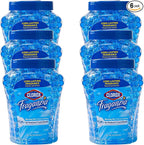 Clorox Fraganzia Crystal Beads Air Freshener, Long Lasting Room Deodorizer and Odor Eliminator Gel Beads to Freshen Home, Car, or Office, Morning Sky Scent, 12 Fl Oz - 6 Pack