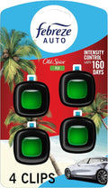 Febreze Odour-Fighting Auto Air Freshener, Car Vent Clip, Old Spice Fiji, 4ct