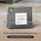 Moso Natural Air Purifying Bag 600g (21oz) Premium Bamboo Charcoal Odor Absorber | Room Deodorizer for Large Spaces, Bedroom, Kitchen, Basement | Pet Odor Eliminator for Home | Unscented (5 Pack)