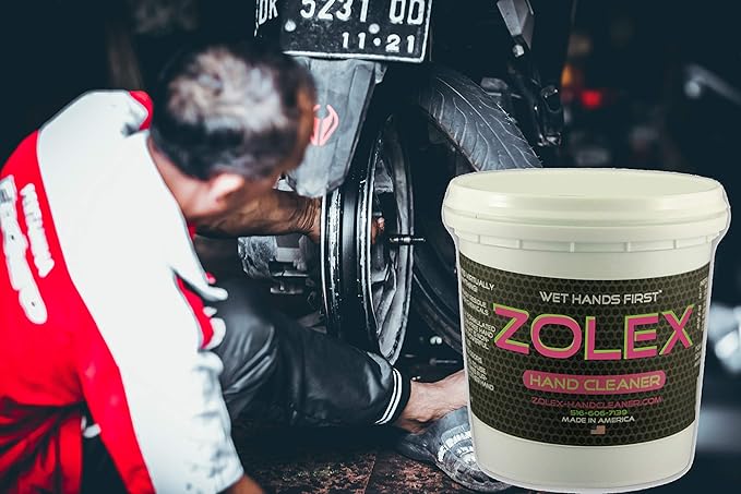 Zolex Water Activated Hand Cleaner for Working Hands| Stain Remover for Heavy Duty Workers | Grease Remover for Mechanics and Heavy Duty Workers - Non-Toxic Petroleum Free (3 lb Tub)