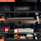Vehicle OCD - Center Console Divider, Tray, and Glove Box Organizer for Toyota Tacoma (2016-2023) - Made in USA - SLX501