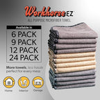 Chemical Guys Microfiber Towels for Cars Microfiber Cleaning Cloth Multi Color Drying Towels Car Detailing for Wash Interior and Glass, 14 x 12 Inch - 6 Pack