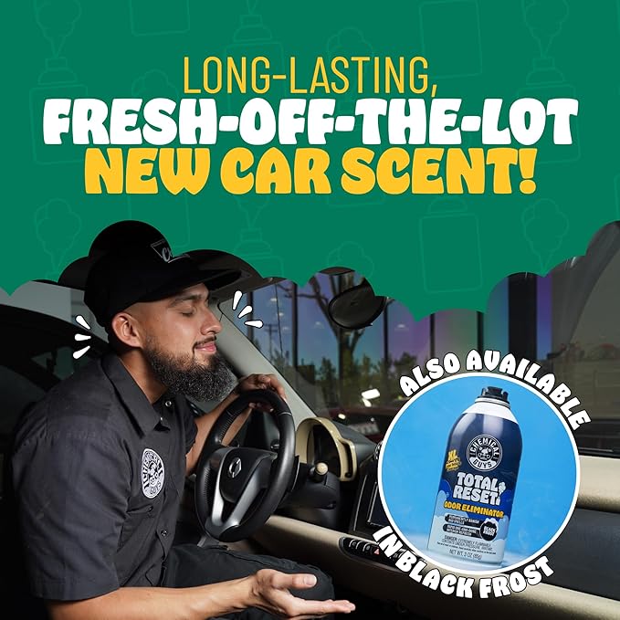 Chemical Guys Odor Eliminating Aerosol Fogger, New Car Smell - 3 oz Single Can For Cars, Trucks, And SUVs - Set-And-Forget Interior Deodorizer Neutralizes Smoke, Pet, Gym, And Food Odors & More