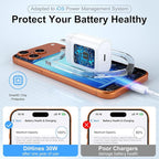iPhone 17 16 15 Charger Fast Charging,30W USB C Charger Type C Charger Phone Chargers iPhone&10 Ft Long USB C to C Cable Fast Charging Cord for iPhone 17 Air/17 Pro/17 Pro Max/16 15 Pro Max Plus,iPad
