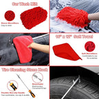 12Pcs Wheel Brush Kit for Cleaning Wheel and Tire, Wheel and Rim Brush, Car Detailing Brushes, Tire Brush, Bendable & Durable Car Wheel Rim Cleaner Brush Set,Car Detailing Cleaning Brush Supplies Kit