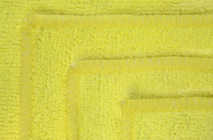 Eurow Detailer’s Preference 350 GSM Microfiber Cleaning Towels, Ultra Soft, Streak-Free, Lint-Free, Chemical-Free Detailing Cloths for Car, Home, or Commercial Use, 16x16in, 36-Pack, Yellow