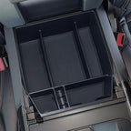 Zxiaochun Center Console Organizer Compatible with 2021 2022 2023 2024 Ford F150 Interior Accessories, Armrest Box Insert Storage Tray (Full Console w/Bucket Seats ONLY) Black Trim