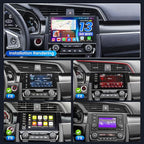 Car Stereo Radio for Honda Civic 2016-2021: 4Core + 64G ROM 9 inch Touch Screen Wireless Carplay/Andriod Auto GPS Bluetooth 5G WiFi Mirror Link Backup Camera MIC