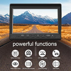Dual Backup Camera 7" Split Monitor with 32G SD Card Kit, AHD 2 Channels Split Screen with 32G Recording, Reversing Camera IP69 Waterproof Front & Rear View Camera for Truck Trailer Semi-Trailer Box