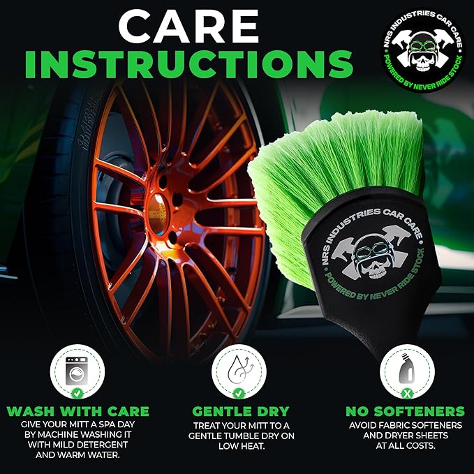 Dirty Deeds Wheel & Exterior Car Cleaning Brush | Soft Bristle Scrubber | Safe for Paint, Trim & Rims | Ergonomic Comfort Grip for Precise Detailing | Deep Cleaning | Scratch Free