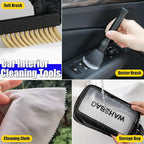 for Tesla Interior Cleaner Kit 9PCS, Foam Seat Cleaner Safe for Tesla Black & White Vegan Leather, with Screen Cleaner, Plastic Restorer, Car Detailing Kit for Model Y/3/S/X Accessories
