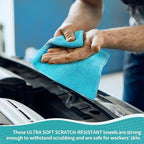 Microfiber Cleaning Cloth, 12 Pack Cleaning Rags, 12" x 12" Microfiber Towel, Lint Free Non-Abrasive Dusting Cloth, Microfiber Towels for Cars Kitchen Garage House Office
