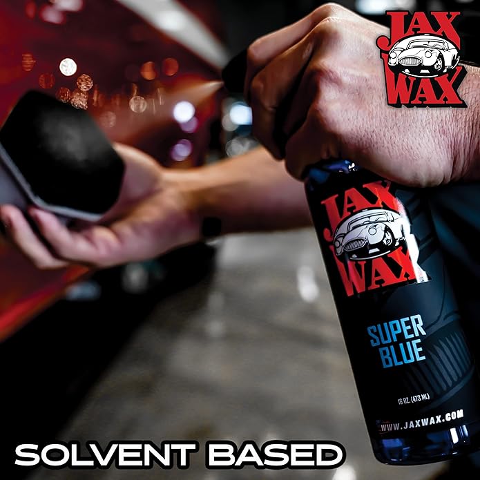 Jax Wax Super Blue Commercial Grade Solvent Based Dressing for Rubber, Plastic, and Vinyl (16 oz)