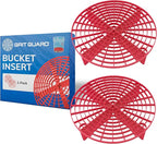 Grit Guard The Original Red Bucket Insert (2 Pack) | 10" Diameter Car Wash Bucket Guard for Car Washing & Detailing | Compatible with 3.5, 4, 5 and 6 Gallon Buckets